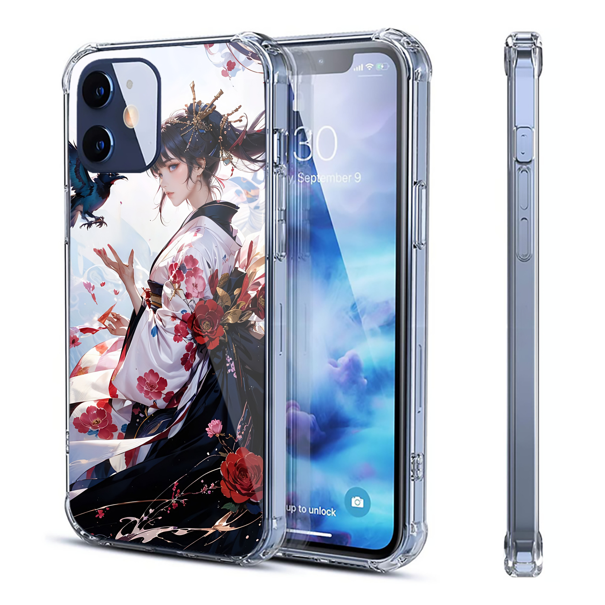 （画像用） 刀剣乱舞 Touken Ranbu 【iPhone 12シリーズ対応】透明スマホケース（クリアソフトケース）